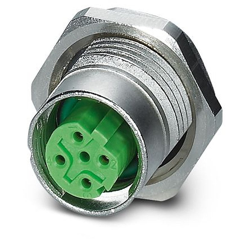 Phoenix Contact Circular Connector, 4 Contacts, Rear, M12 Connector, Socket, Female, IP67, SACC Series