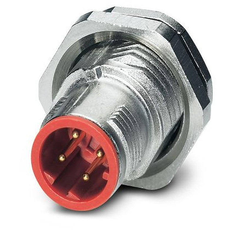Phoenix Contact Circular Connector, 4 Contacts, Rear, M12 Connector, Plug, Male, IP67, SACC Series