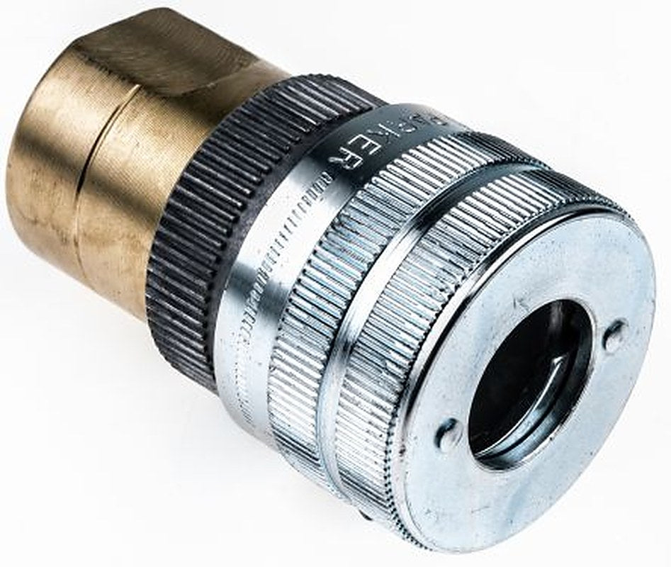 Parker Aluminium Pneumatic Quick Connect Coupling, 1/2 in Female G