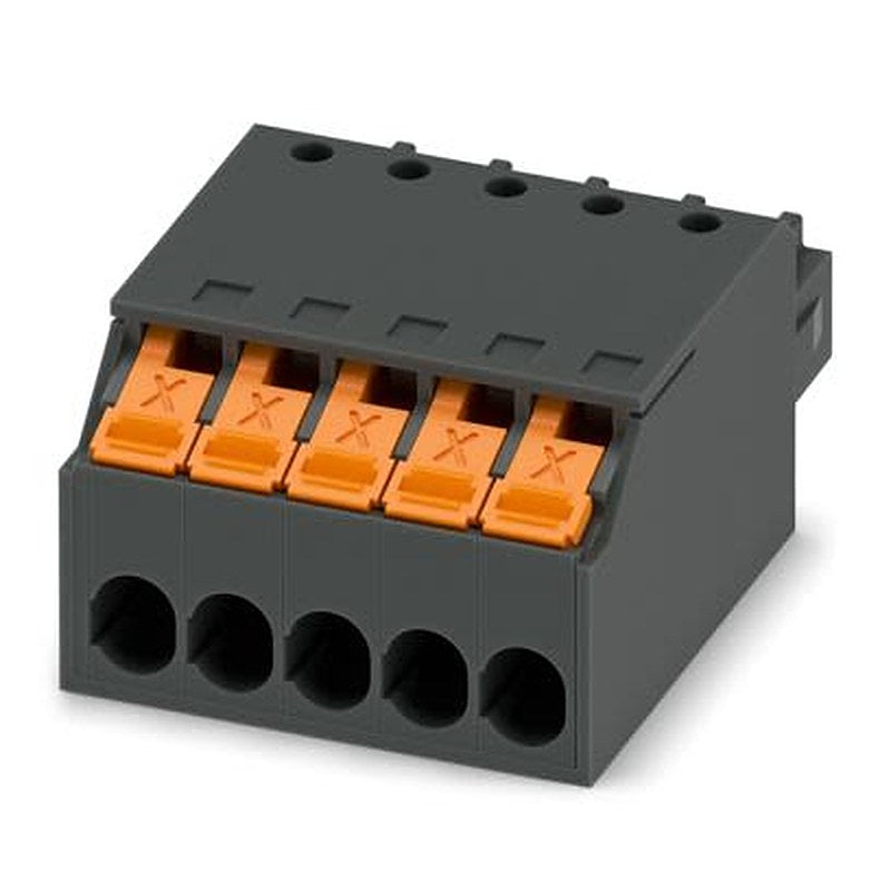 Phoenix Contact 5/.-ST, XPC 1 Series Pluggable Terminal Block, 5-Contact, 3.5 mm Pitch, 1 Row, 1464108