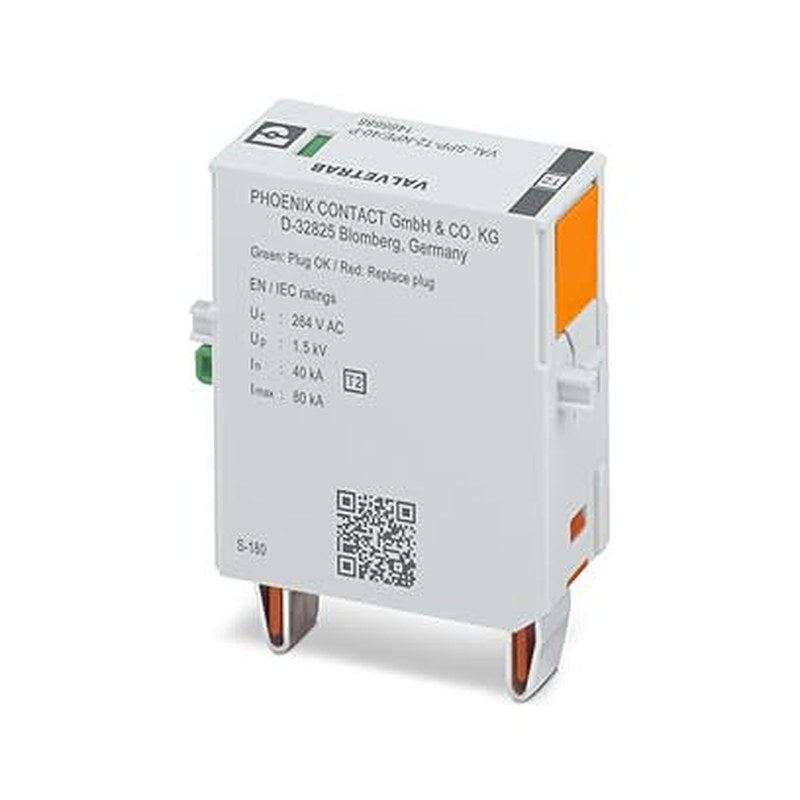 Phoenix Contact, VAL Surge Protection Plug 264V ac Maximum Voltage Rating 80 kA Maximum Surge Current Surge Protection