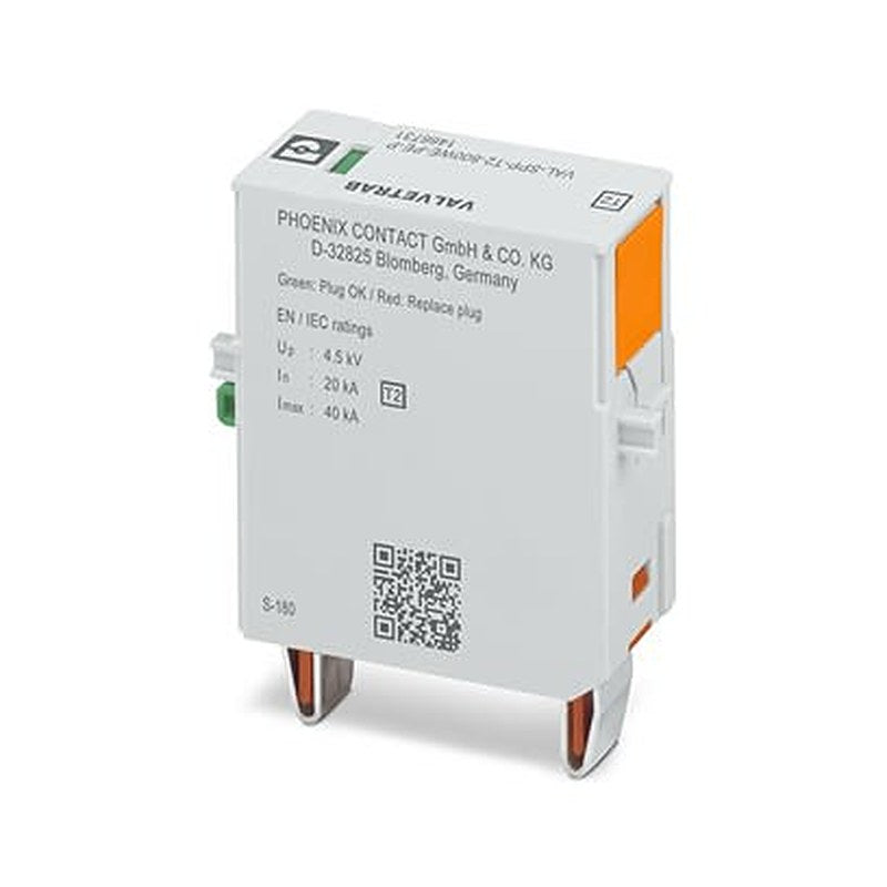 Phoenix Contact, VAL-SPP Surge Protection Plug 880V ac Maximum Voltage Rating 40 kA Maximum Surge Current Surge