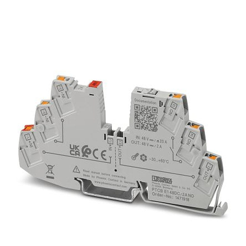 Phoenix Contact PTCB PTCB E1 Electronic Circuit Breaker 2A 48V, DIN Rail