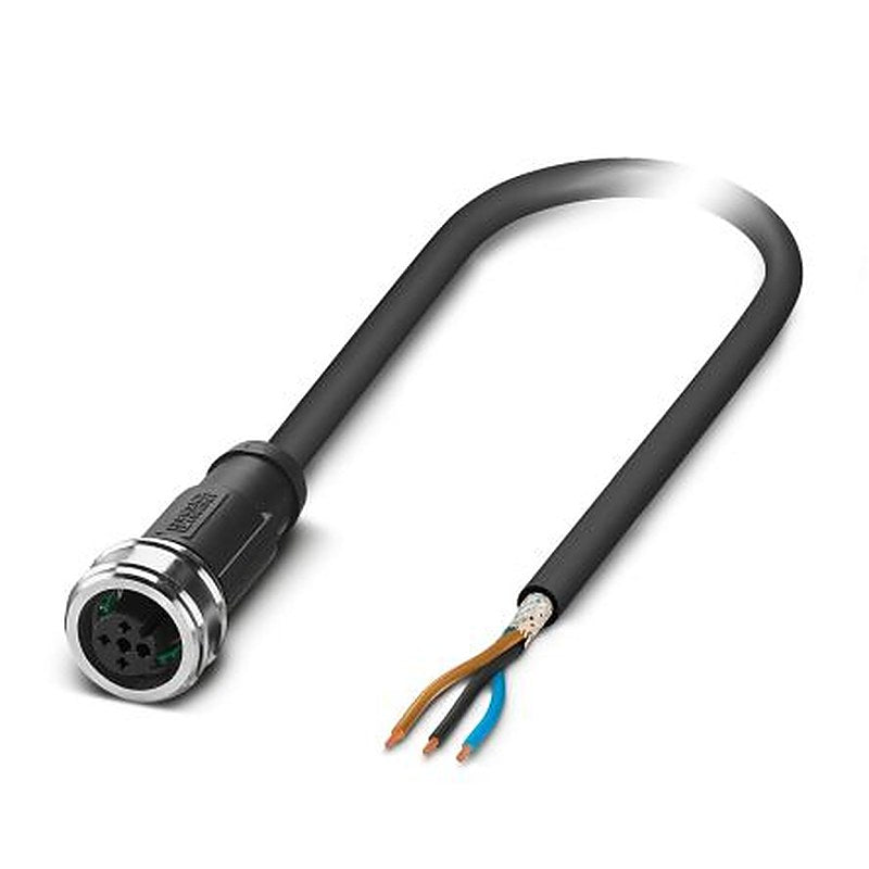 Phoenix Contact 3 way Free Cable End to Female 3 way M12, Straight Sensor Actuator Cable, 10 m