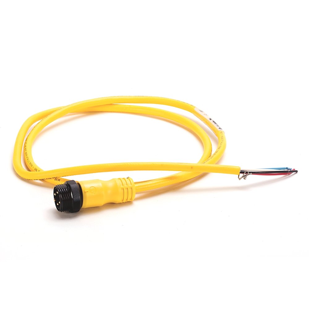 DeviceNet , Trunk End: Mini, Straight Male, Device End: Mini, Right Angle Female, Thin Media, Yellow CPE,
