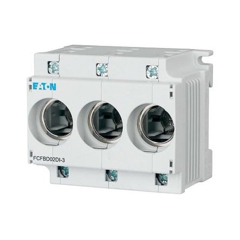 Eaton 63A Rail Mount Fuse Holder Base, 3P-Pole, 400V