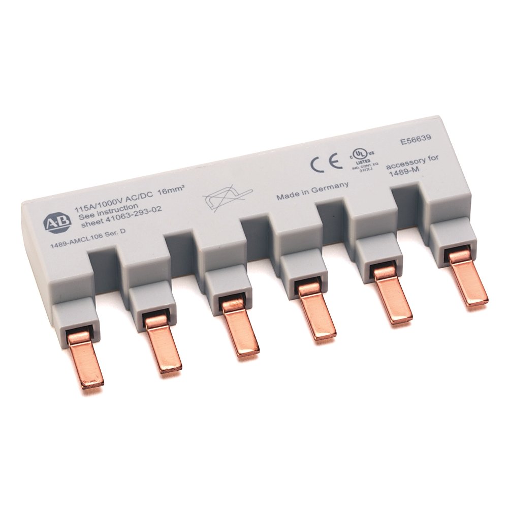 1489-M Miniature Circuit Breaker Accessories, , 6 Pins, 6 Circuit Breakers - 1 Phase Bus Bars