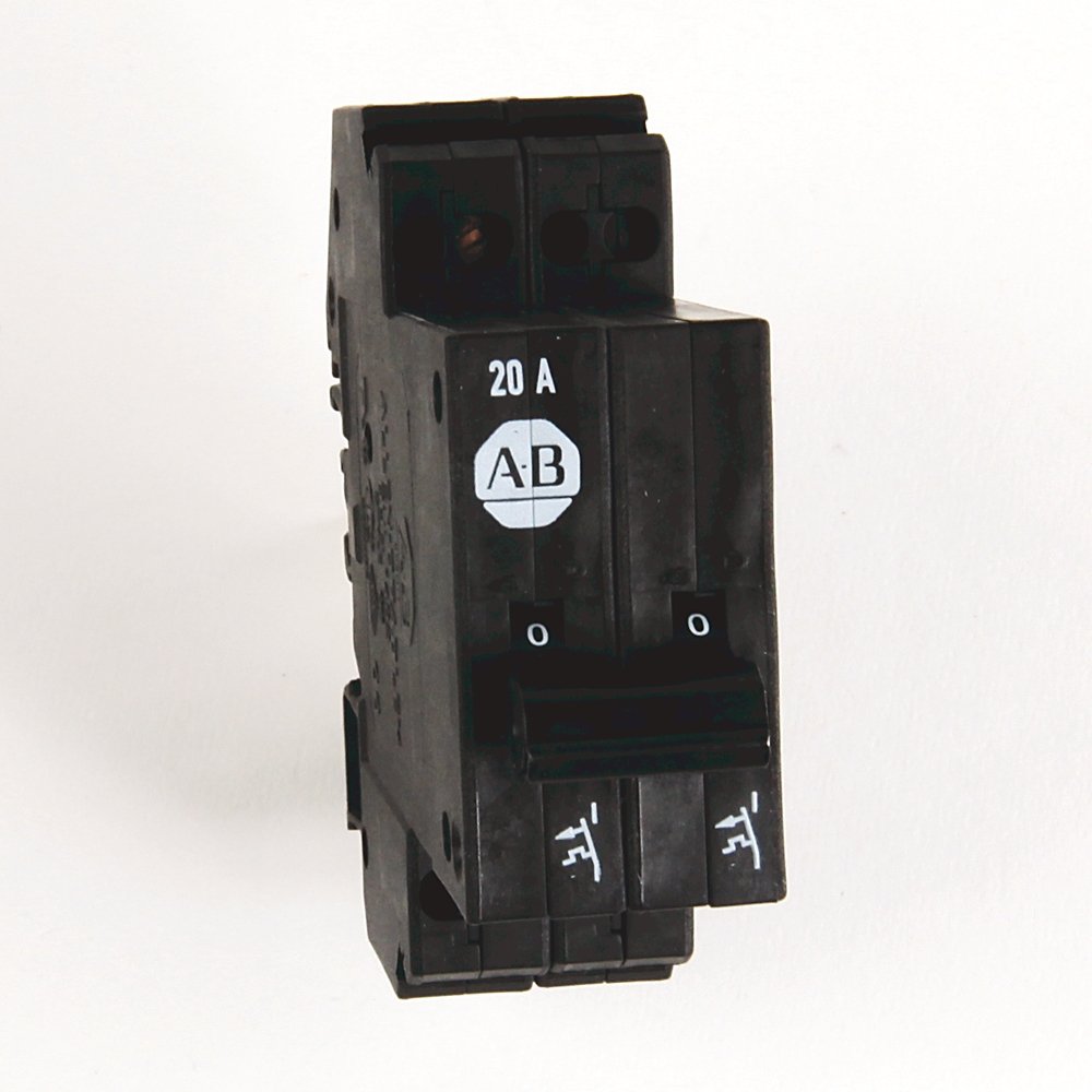 1492-GS High Density Supplemental Circuit Breaker (Toggle Type), 2-pole, 20.0 A