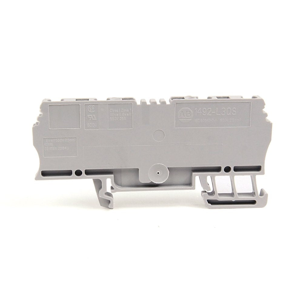 Spring Clamp Terminal Block,Side-by-Side Two-Circuit Feed-Through Block,2.5mm² (# 26 AWG - # 12 AWG),Standard Feedthrough,Red,