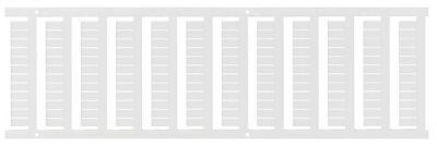 1492 Terminal Block Accessories Snap-In Individual Marker Card3 mm x 12 mmVertical Text1-50Repeat Sequence Printing