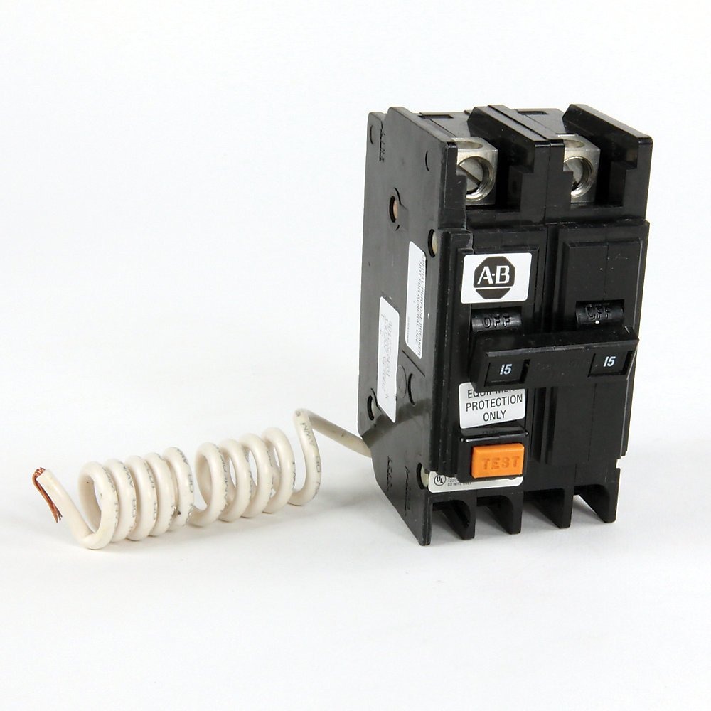 1492-MC Thermal-magnetic Miniature Circuit Breakers, 1492 Miniature Circuit Breaker, 120 V AC, Ground Fault Circuit Interrupters (GFCI), Panel mounting, With Self Test Capability, 1 Pole, 25 Amps, Standard Terminal, None