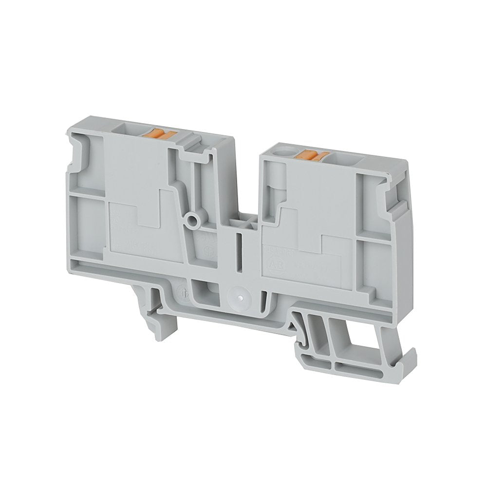 1492-P Push-in Terminal Blocks , 6 mm² ( AWG 22 - AWG 8),38 A , Feed-Through Distribution Block , Single Level ,1 Point On Each Side Per Circuit