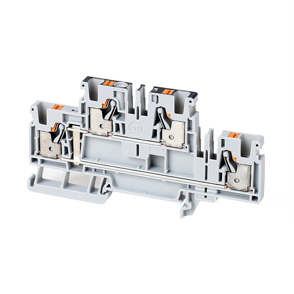 1492-P Push-in Terminal Blocks , 4 mm² (AWG 26 - AWG 10),30 A , Feed-Through , Multi-Level ,2 Points On One Side, 2 Points On Other Side