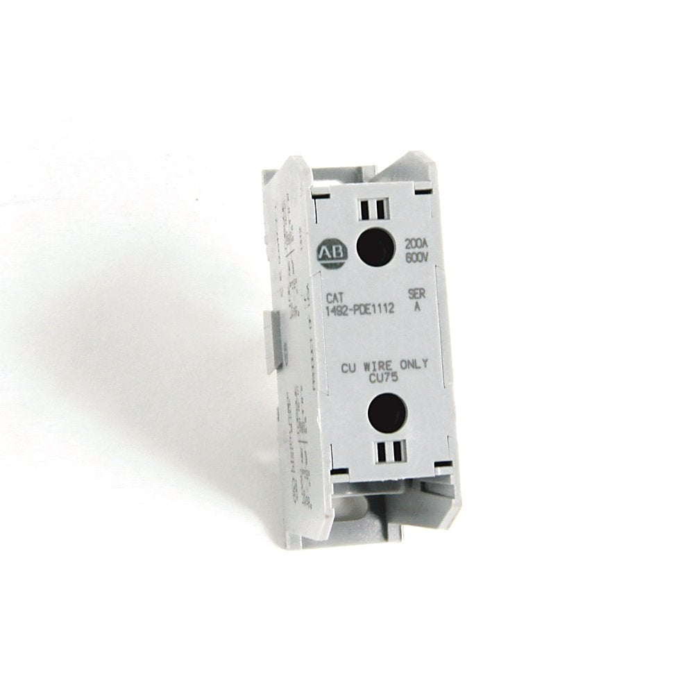 1492 Enclosed Power Distribution Block, 1-Pole, Aluminum, 1 Opening Line Side, 1 Opening Load Side, 200 Amps