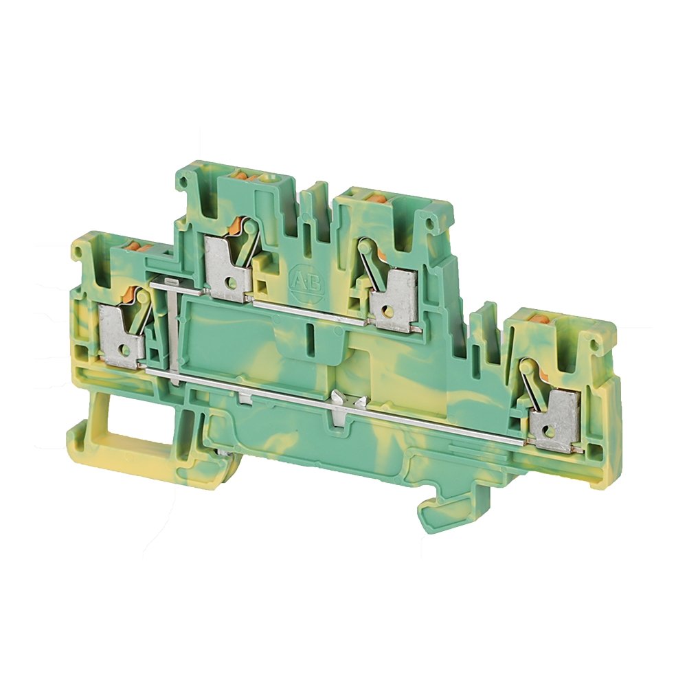 1492-P Push-in Terminal Blocks , 2.5 mm² (AWG 28 - AWG 12) , Grounding Block , Multi-Level ,2 Points On One Side, 2 Points On Other Side