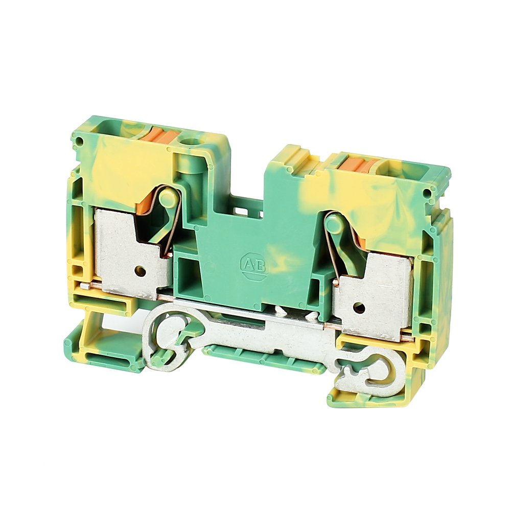 1492-P Push-in Terminal Blocks , 10 mm² ( AWG 20 - AWG 6) , Grounding Block , Single Level ,1 Point On Each Side Per Circuit