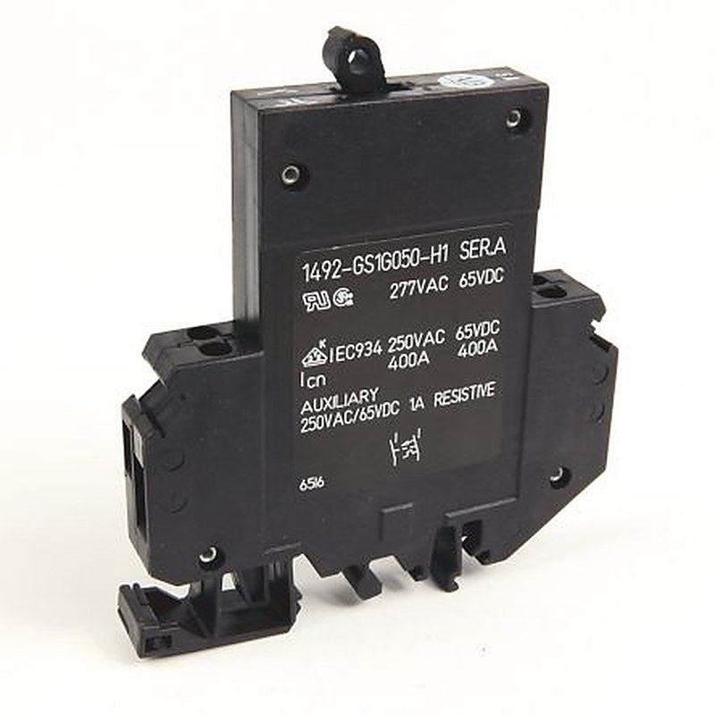 Allen Bradley 1492-GS 1492-GS Miniature Circuit Breaker, 1-Pole, 5A, Type G, 240V ac AC, 62.5 V dc DC, 15 kA Breaking
