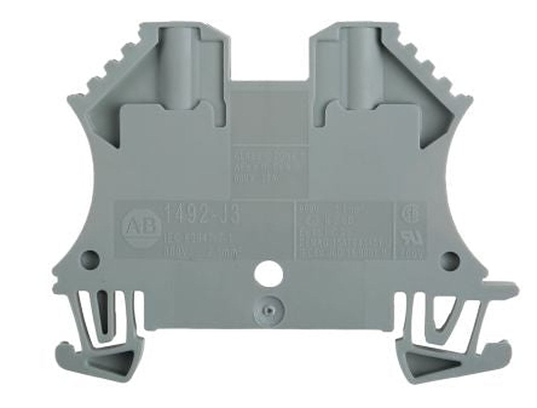 Allen Bradley 1492-J3 Series Feed Through Terminal Block, 2-Way, 28AWG Wire, 25A Screw