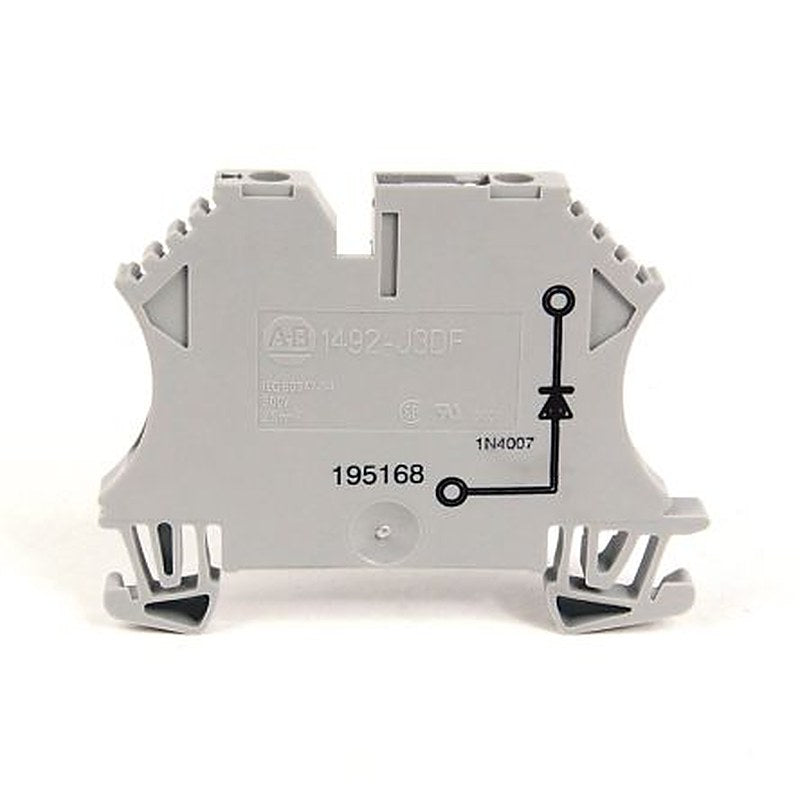 Allen Bradley 1492-J3 Series Feed Through Terminal Block, 2-Way, 22AWG Wire, 16A Screw