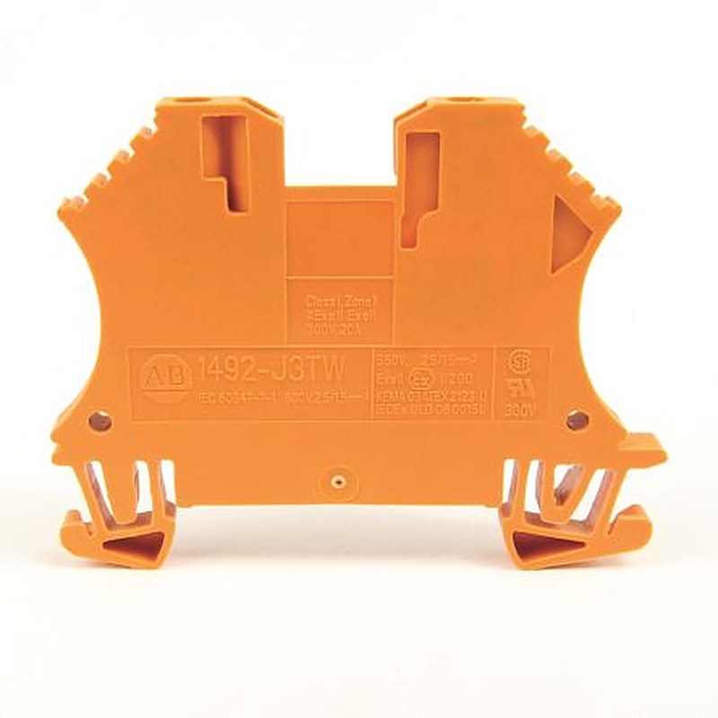 Allen Bradley 1492-J3TW Series Feed Through Terminal Block, 3-Way, 24AWG Wire, 20A Screw