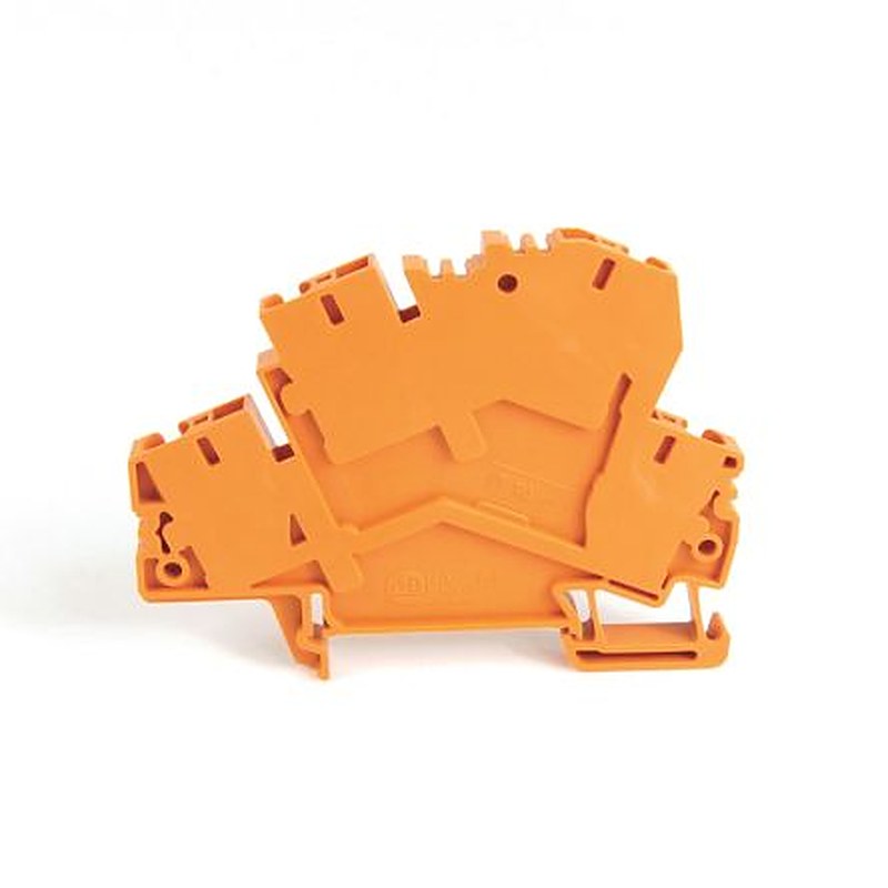 Allen Bradley 1492-LD4-OR 1492 Series DIN Rail Terminal Block Orange, 4mm², Spring Clamp