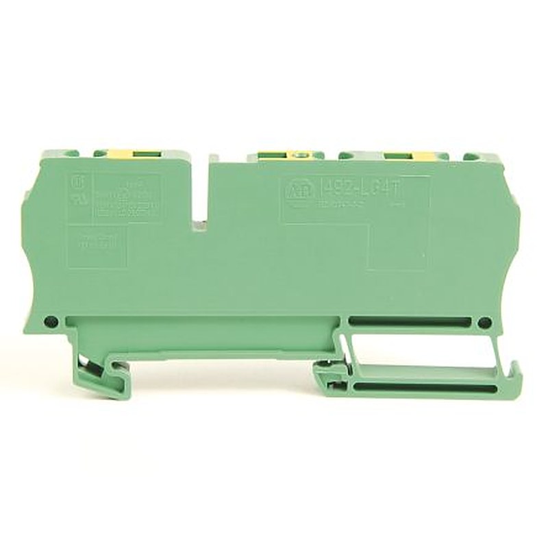 Allen Bradley 1492-LG4 1492 Series DIN Rail Terminal Block Green, Yellow, 4mm², Spring Clamp, ATEX