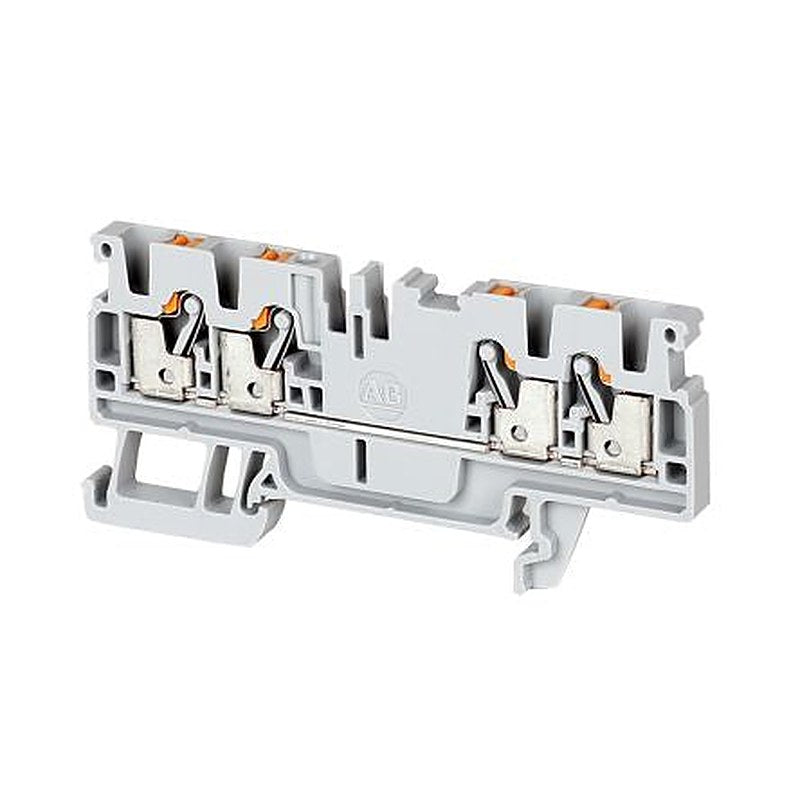 Allen Bradley 1492-P3Q 1492-P Series DIN Rail Terminal Block Grey, 2.5mm², 1-Level, Push-in, ATEX