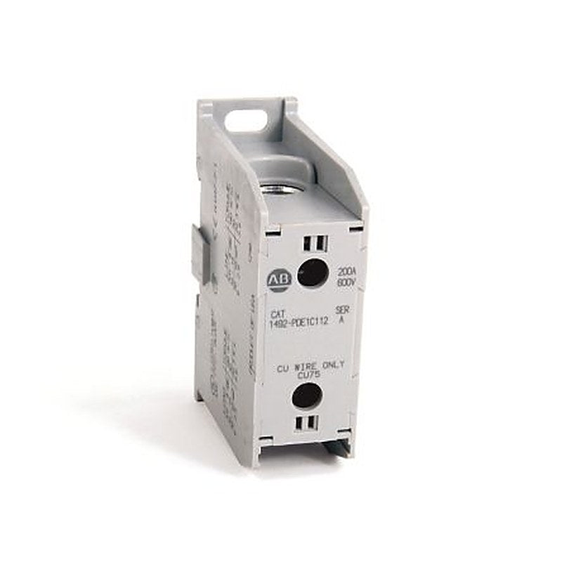 Allen Bradley Distribution Block, 1 Way, 600V, 200A, White