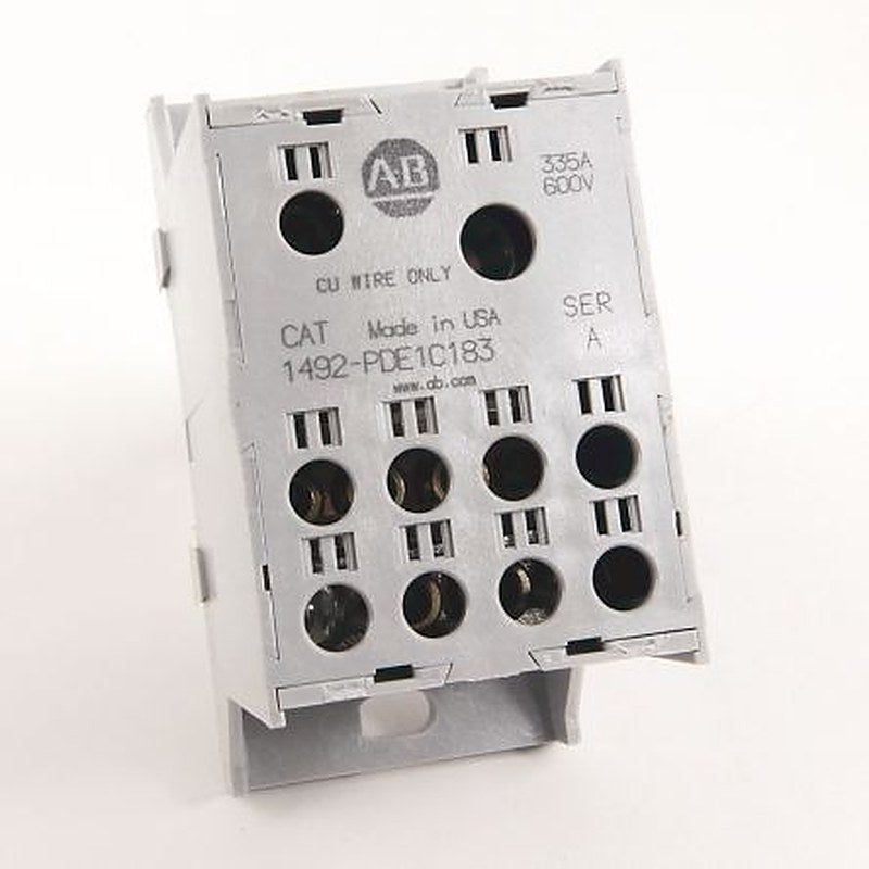 Allen Bradley Distribution Block, 8 Way, 600V, 335A, White