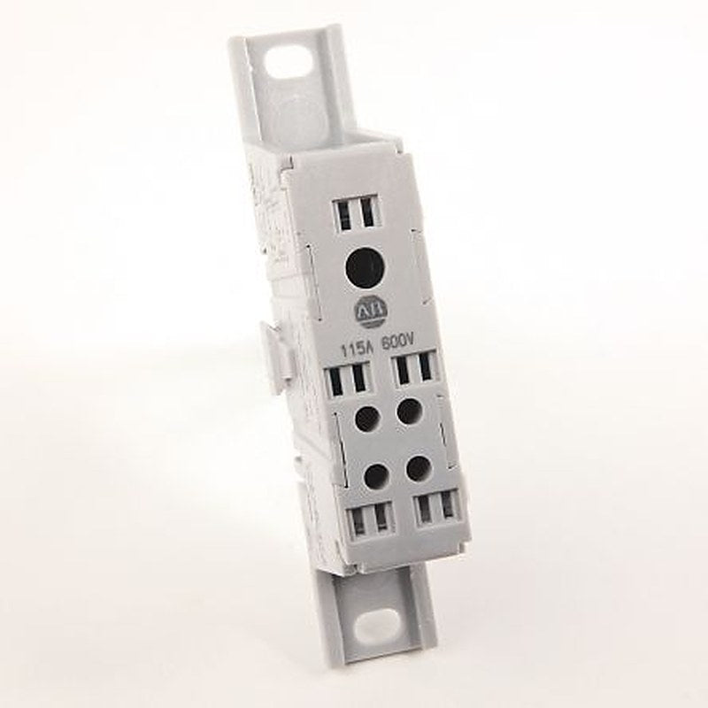 Allen Bradley Distribution Block, 4 Way, 600V, 115A, White