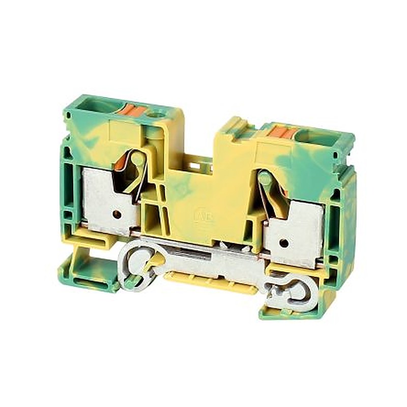 Allen Bradley 1492-PG16 1492-P Series Feed Through Terminal Block Green, Yellow, 16mm², 1-Level, Push-in