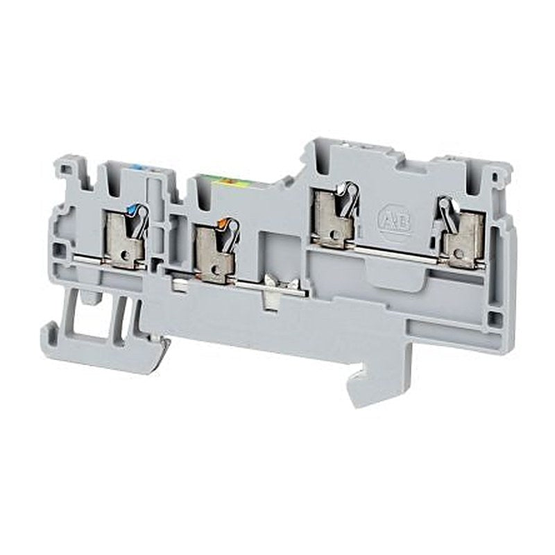 Allen Bradley 1492-PSG2-3 1492-P Series DIN Rail Terminal Block Grey, 1.5mm², Push-in