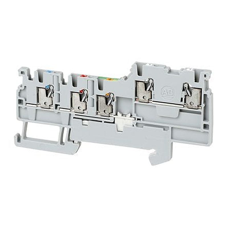 Allen Bradley 1492-PSG2-4 1492-P Series DIN Rail Terminal Block Grey, 1.5mm², Push-in