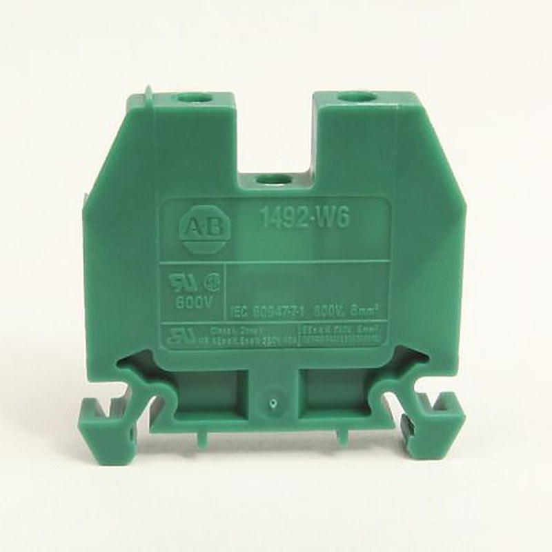Allen Bradley 1492-W6 1492-W Series Feed Through Terminal Block Grey, 6mm², Screw