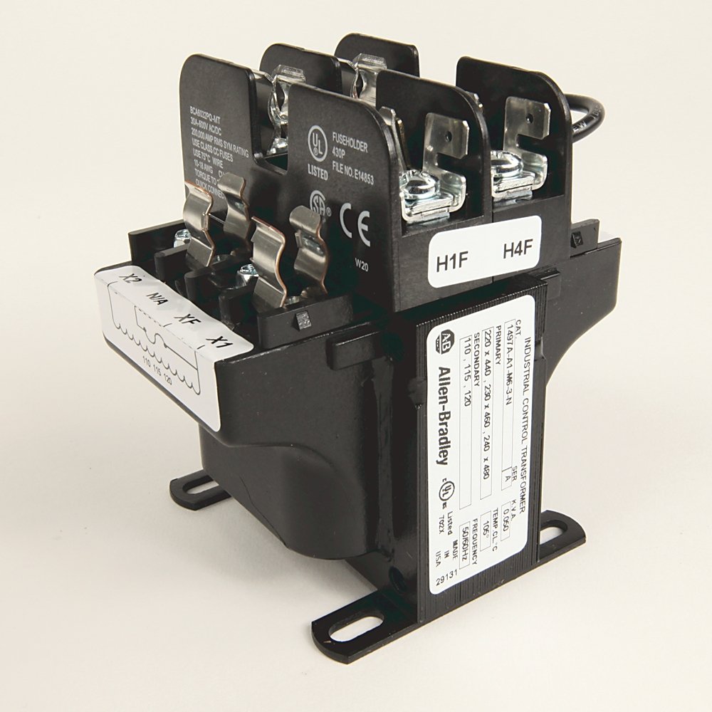 1497A - CCT, 1500VA, 220x440V, 230x460V, 240x480V (50/60Hz) Primary, 0 Primary - 1 Secondary Fuse Blocks