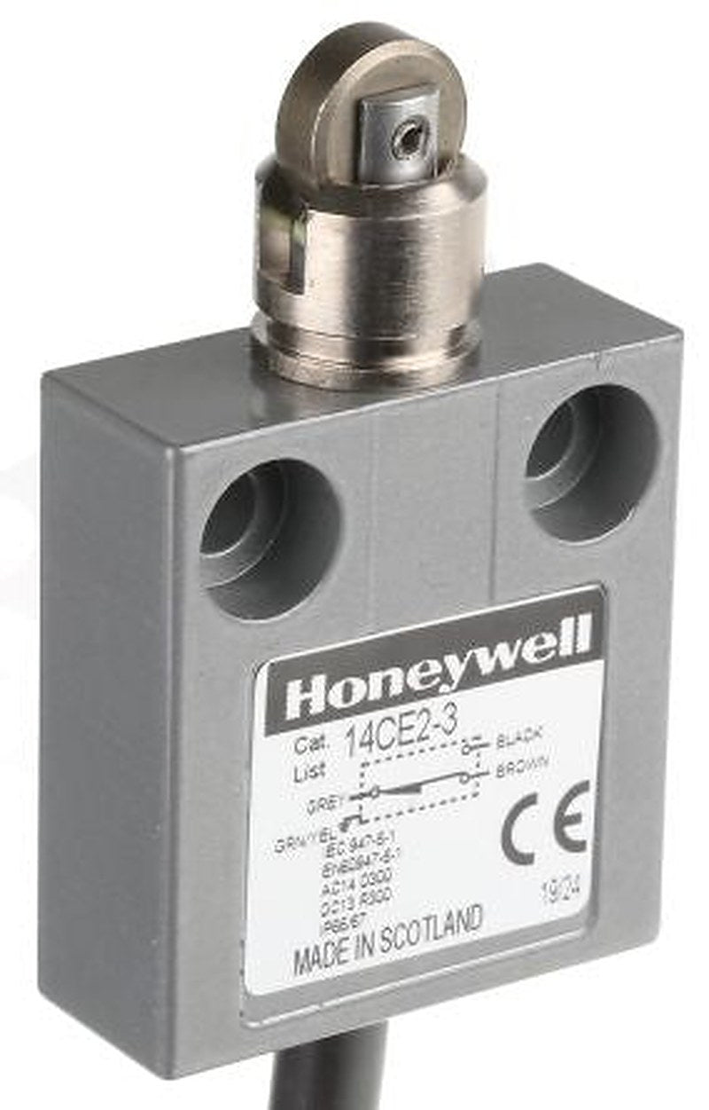 Honeywell 14CE Series Roller Plunger Limit Switch, 1 NO/1 NC, IP66, IP68, IP67, IP65, Die Cast Zinc Housing, 250V ac, 5A