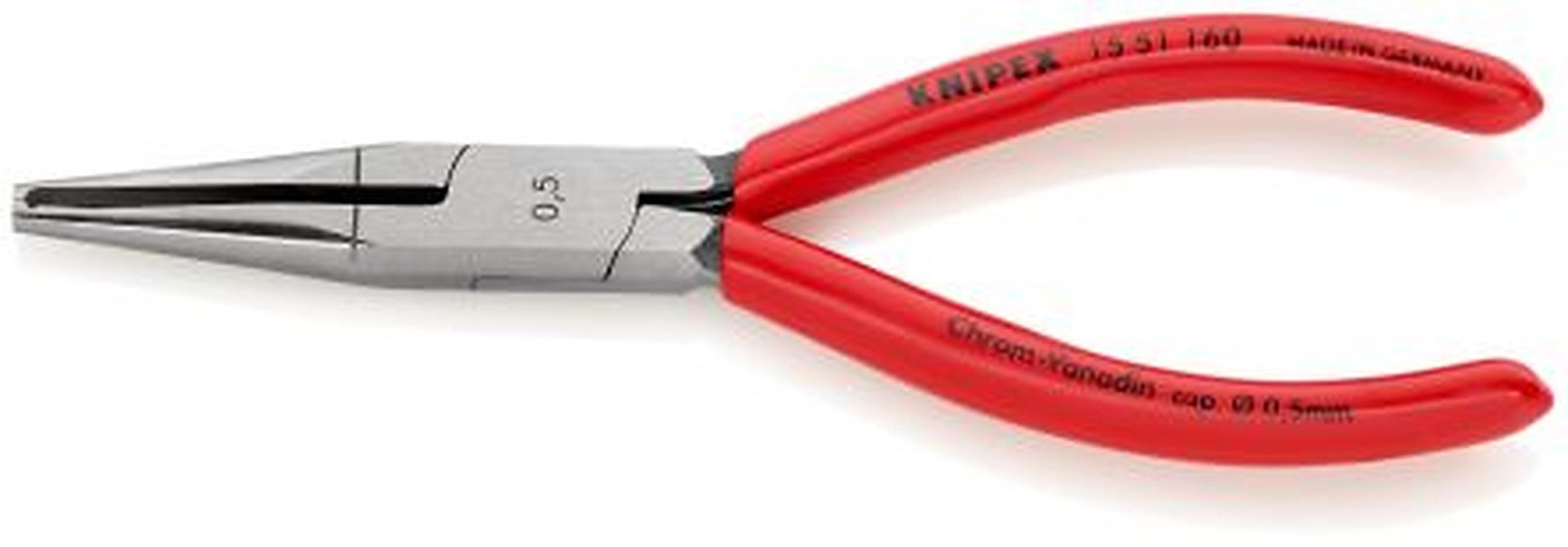 Knipex 15 51 160 Series Multi-Core, Single Core Plastic Coated Wire Stripper, 0.5 mm, 160 mm Overall