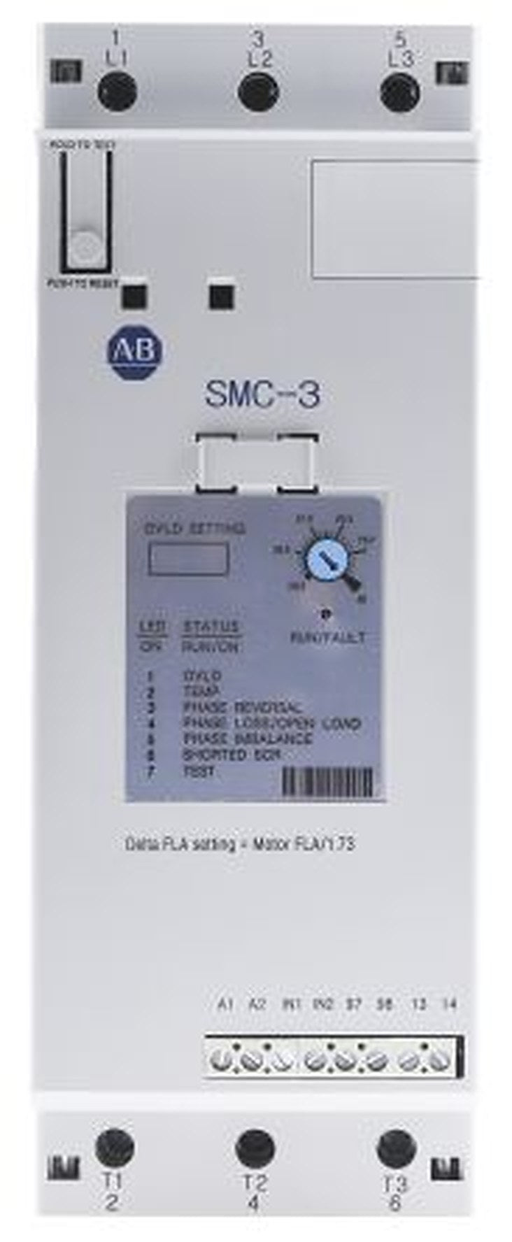 Allen Bradley SMC-3 Soft Starter 460V ac, 45 kW, 3 Phase, IP2X