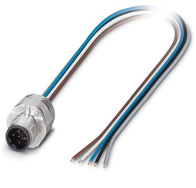 Phoenix Contact Circular Connector, 5 Contacts, Front, M16 Connector, Plug, IP67