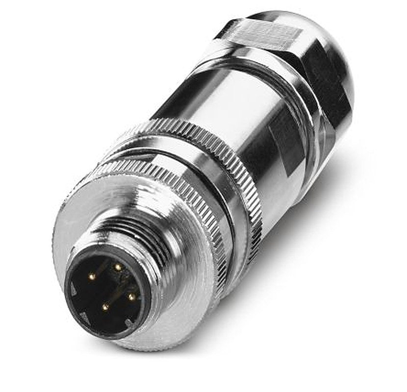 Phoenix Contact Circular Connector, 4 Contacts, Cable, M12 Connector, Plug, Male, IP67, SACC Series