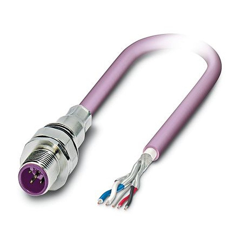 Phoenix Contact Male 5 way M12 to 5 way Unterminated Bus Cable, 5 m