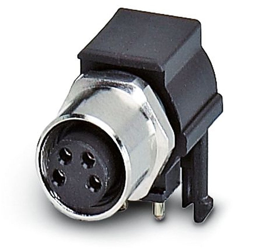 Phoenix Contact Circular Connector, 4 Contacts, Rear, M8 Connector, Socket, Female, IP67, SACC-DSIV-M 8FS- 4CON-L 90