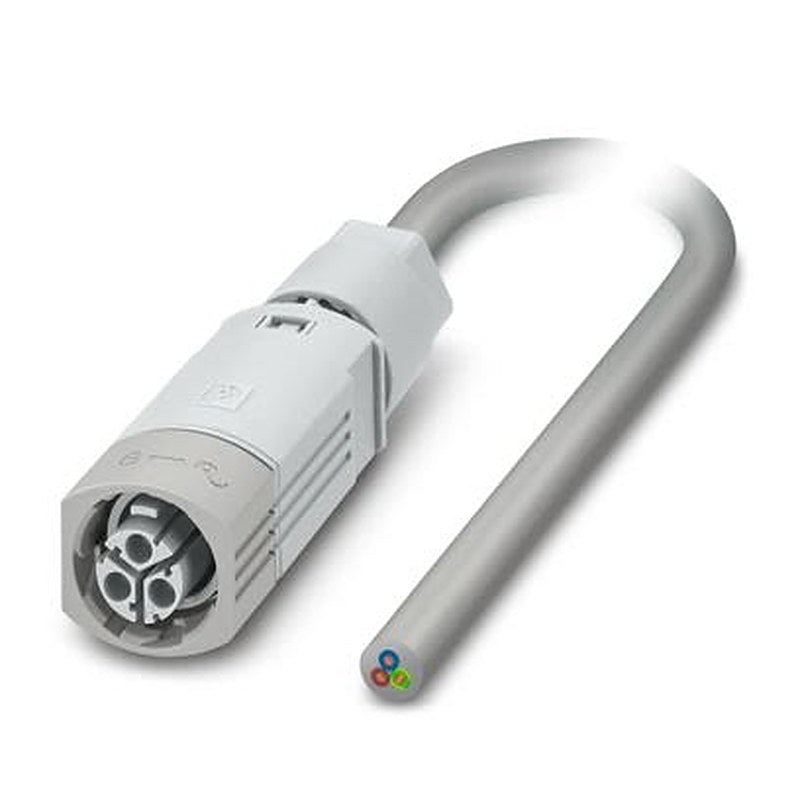 Phoenix Contact Female 2 way Straight to 3 way Free Cable End Cable, 3 m