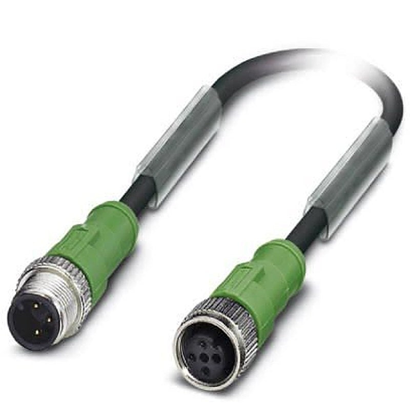 Phoenix Contact Male 3 way M12, Straight to Female 3 way M12 Sensor Actuator Cable, 6 m