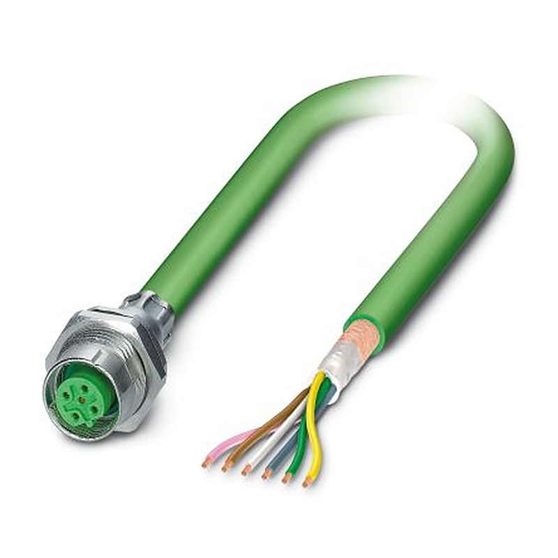 Phoenix Contact Female 5 way M12 to 6 way Unterminated Bus Cable, 5 m