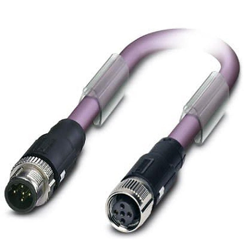 Phoenix Contact Male 3 way M12, Straight to Female 3 way M12 Bus Cable, 25 m