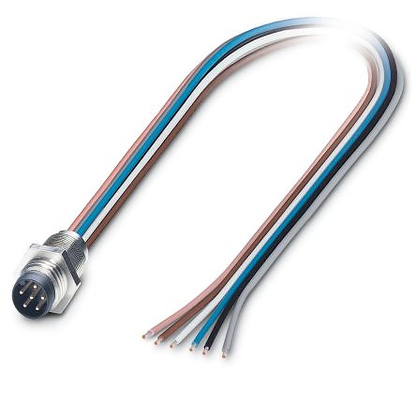 Phoenix Contact Circular Connector, 6 Contacts, Front, M8 Connector, Plug, IP65, IP67