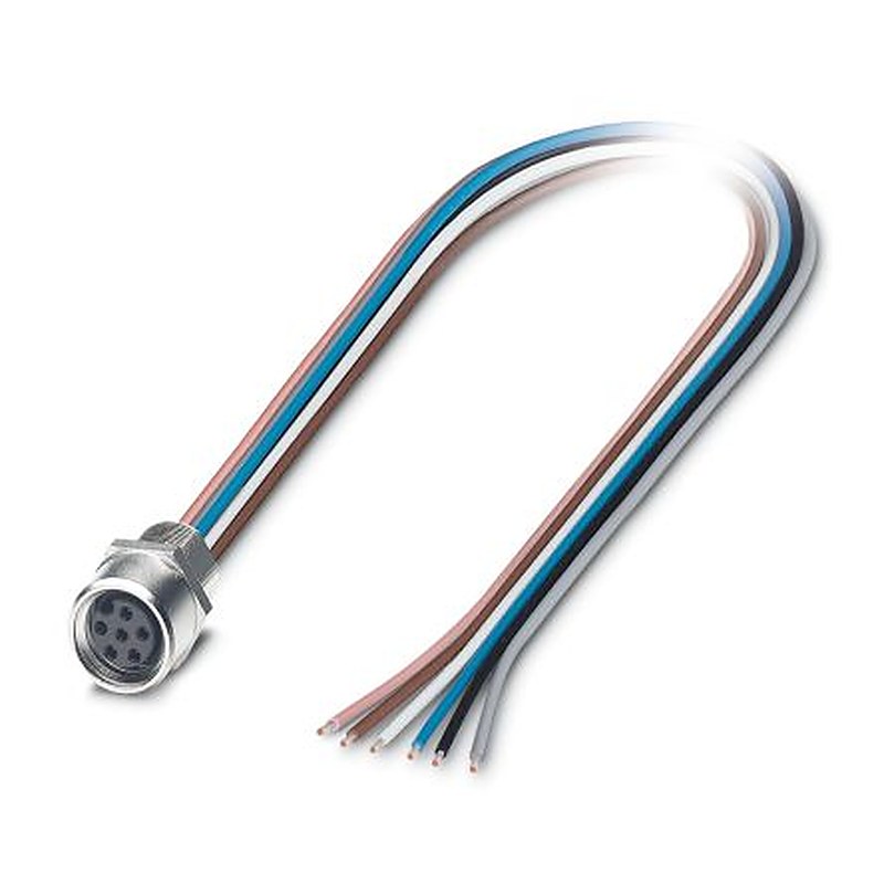 Phoenix Contact Female 6 way Straight to Unterminated 6 way Free End Sensor Actuator Cable, 0.5 m