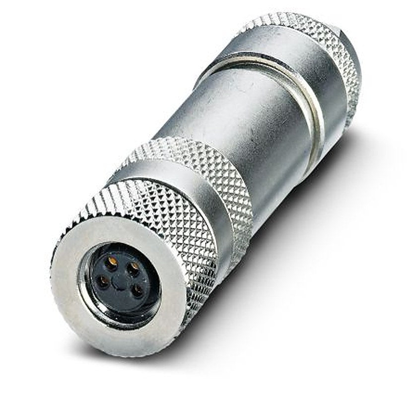 Phoenix Contact Circular Connector, 4 Contacts, Free Hanging, M8 Connector, Plug, Female, IP67, SACC-M8 Series