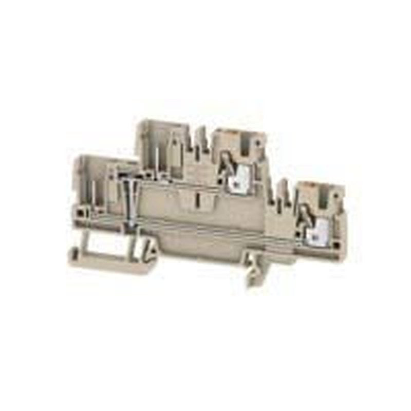 Weidmüller DIN Rail Terminal Block Beige, 2.5mm², 2-Level, Push-in
